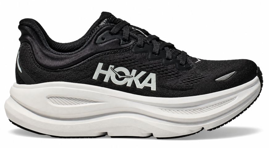 HOKA Bondi 9 Wide לנשים שחור לבן 1162014 BWHT